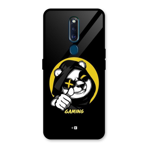 Gaming Panda Glass Back Case for Oppo F11 Pro