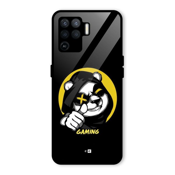 Gaming Panda Glass Back Case for Oppo F19 Pro