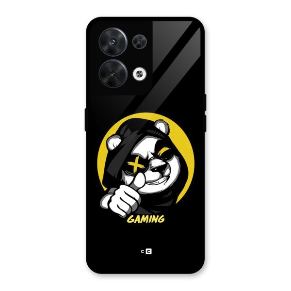 Gaming Panda Glass Back Case for Oppo Reno8 5G