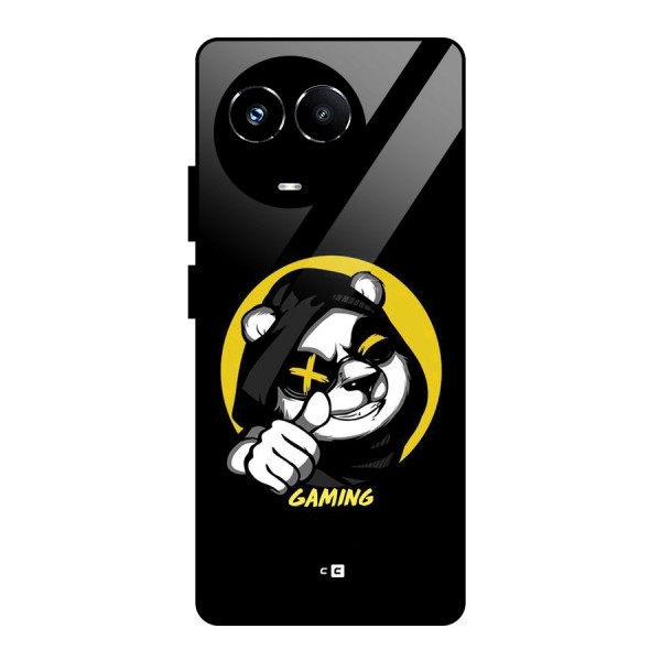 Gaming Panda Glass Back Case for Realme 11X