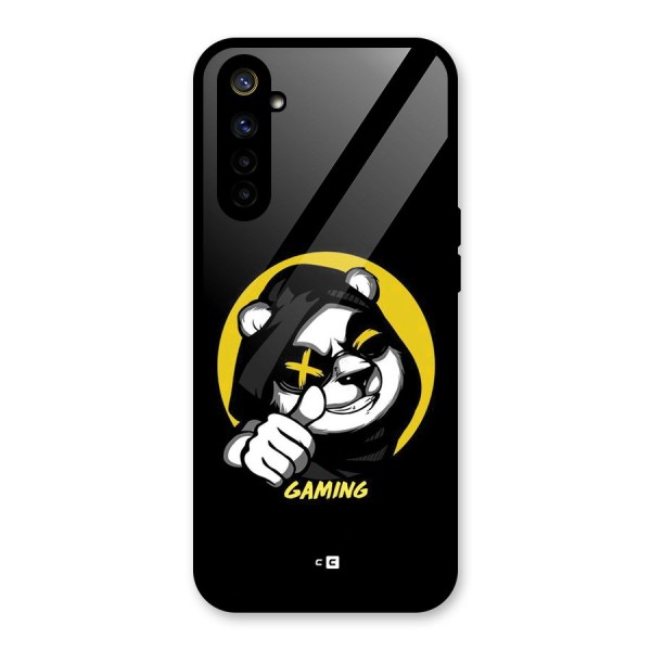 Gaming Panda Glass Back Case for Realme 6