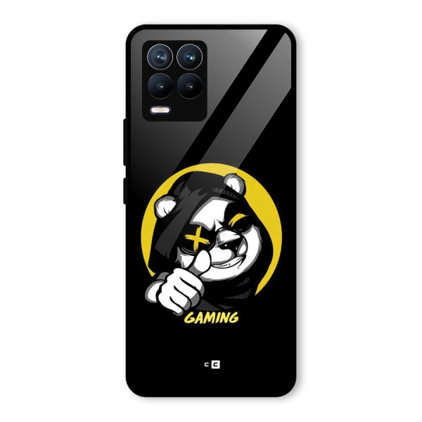 Gaming Panda Glass Back Case for Realme 8