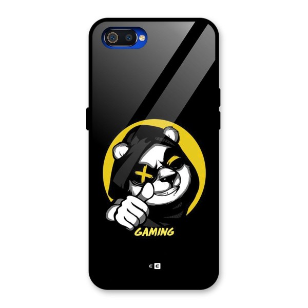 Gaming Panda Glass Back Case for Realme C2