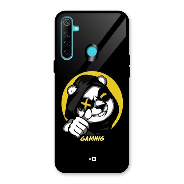 Gaming Panda Glass Back Case for Realme Narzo 10