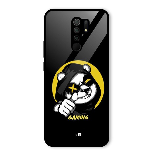 Gaming Panda Glass Back Case for Redmi 9 Prime