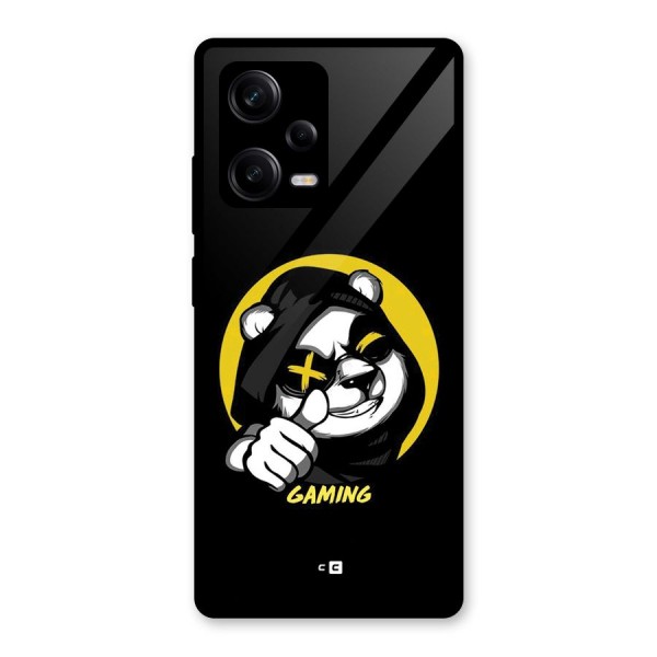 Gaming Panda Glass Back Case for Redmi Note 12 Pro