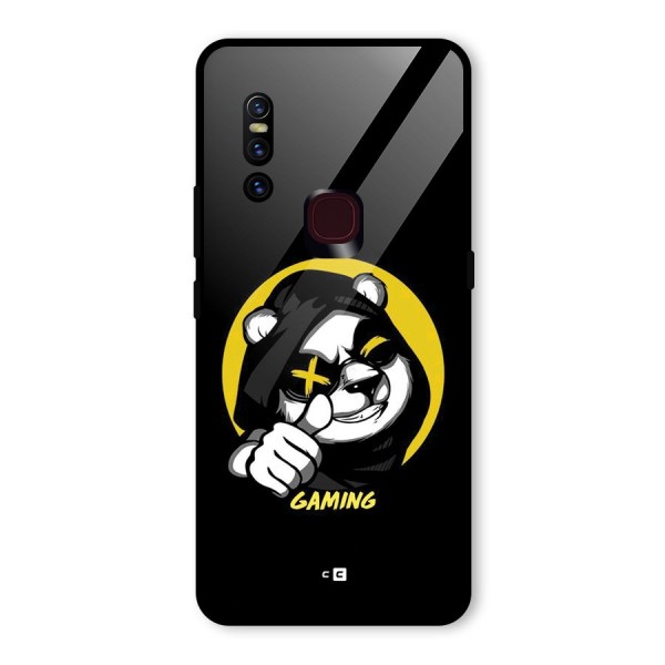 Gaming Panda Glass Back Case for Vivo V15