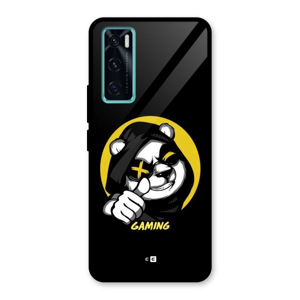 Gaming Panda Glass Back Case for Vivo V20 SE