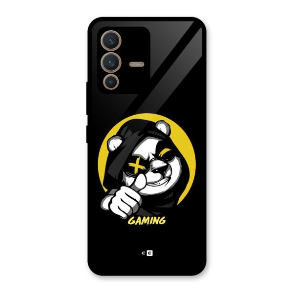 Gaming Panda Glass Back Case for Vivo V23 5G