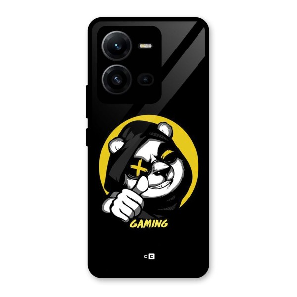 Gaming Panda Glass Back Case for Vivo V25