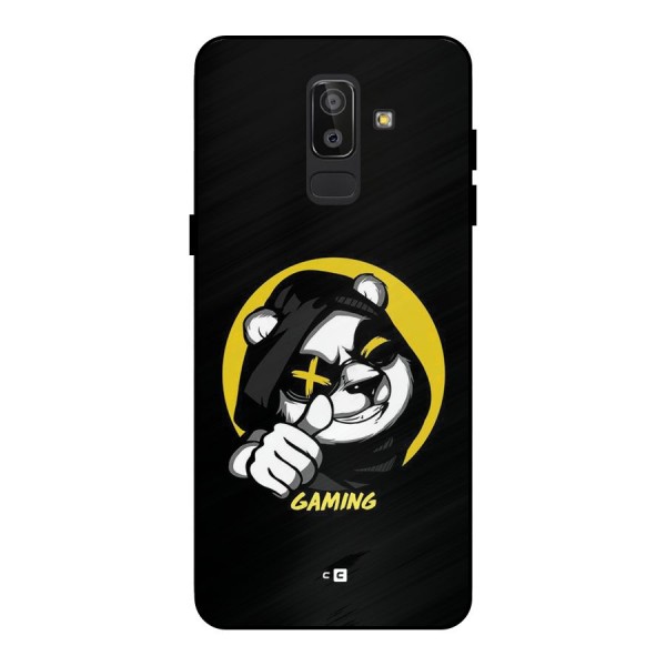 Gaming Panda Metal Back Case for Galaxy J8