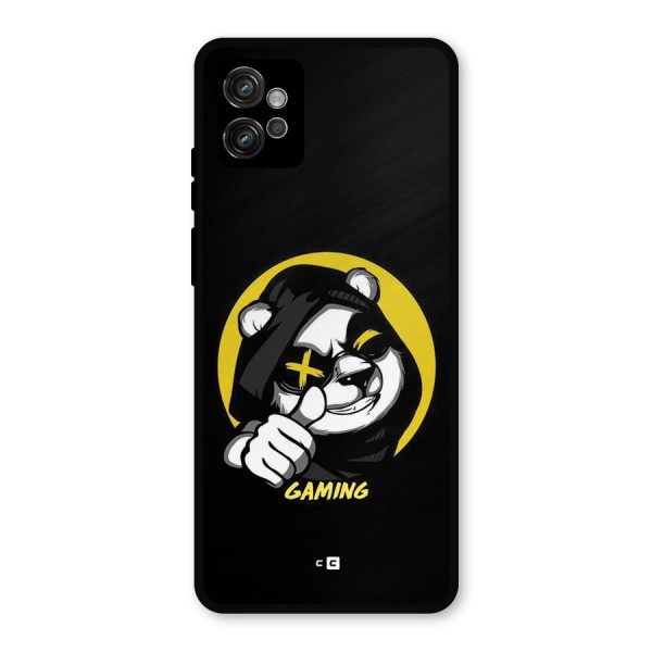 Gaming Panda Metal Back Case for Moto G32