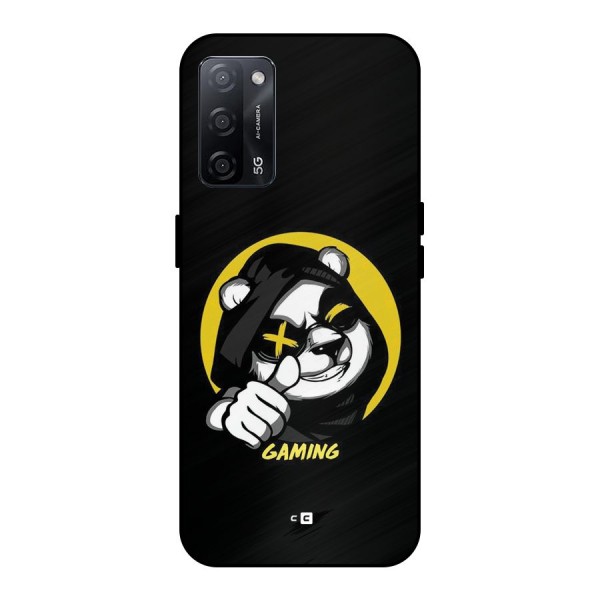 Gaming Panda Metal Back Case for Oppo A53s 5G