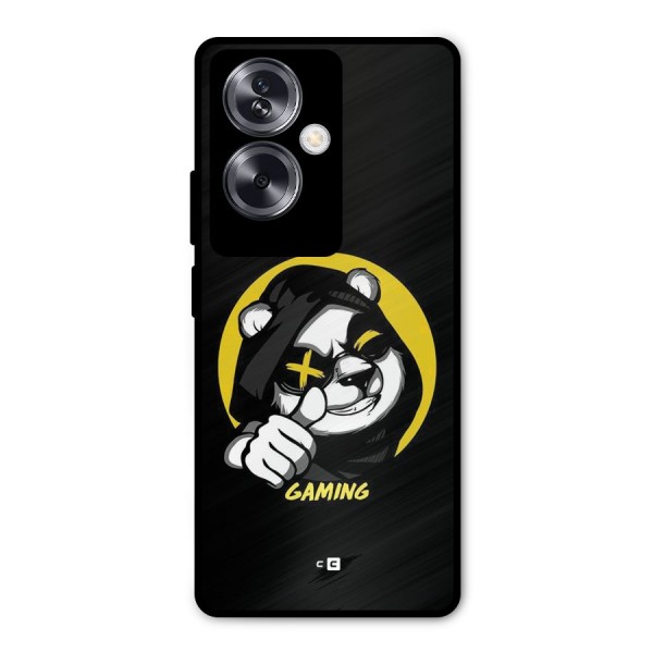 Gaming Panda Metal Back Case for Oppo A79 5G