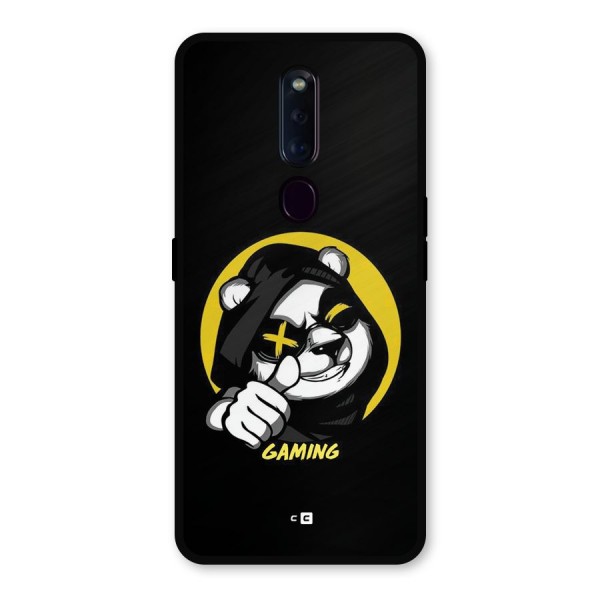 Gaming Panda Metal Back Case for Oppo F11 Pro