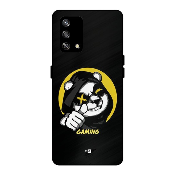 Gaming Panda Metal Back Case for Oppo F19