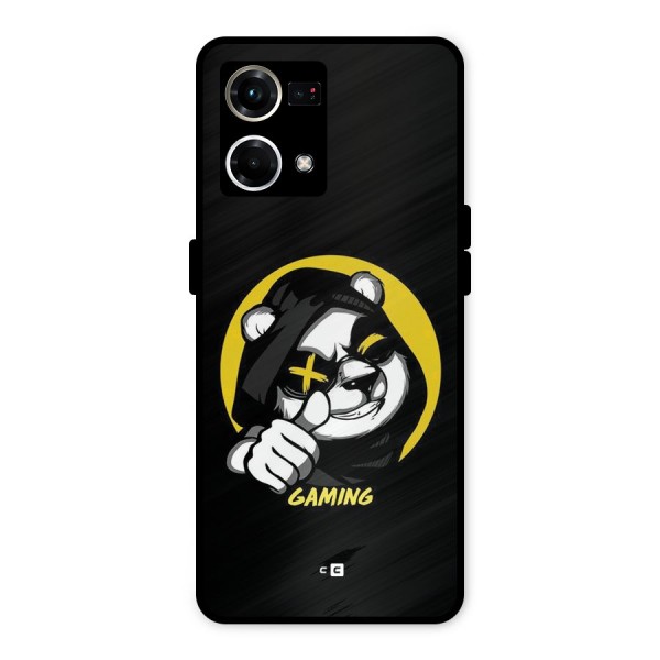 Gaming Panda Metal Back Case for Oppo F21 Pro 4G