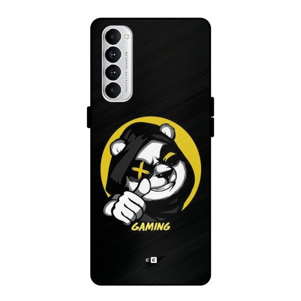 Gaming Panda Metal Back Case for Oppo Reno4 Pro