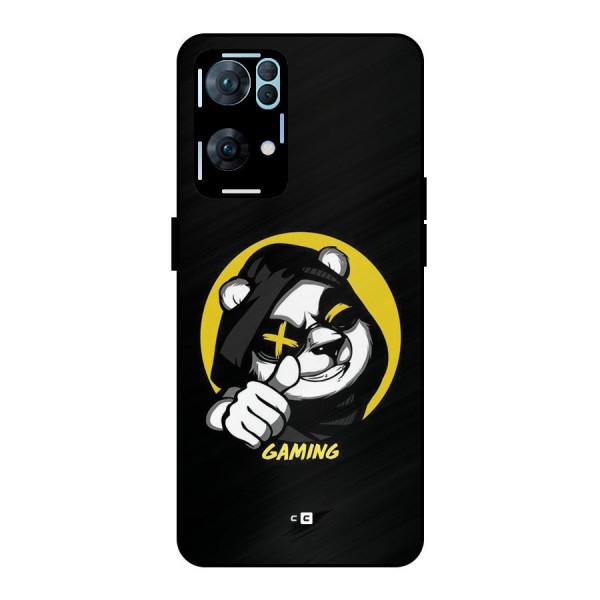 Gaming Panda Metal Back Case for Oppo Reno7 Pro 5G