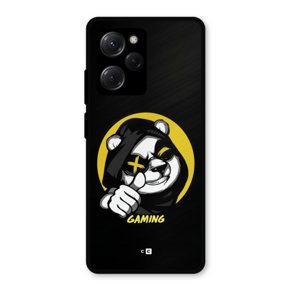 Gaming Panda Metal Back Case for Poco X5 Pro