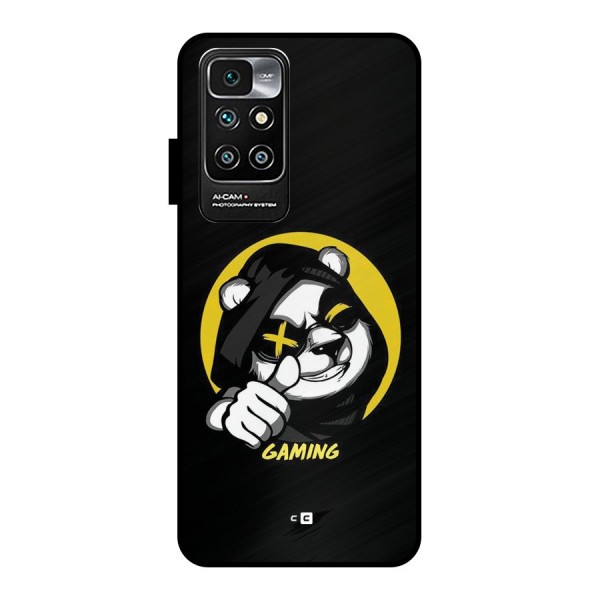 Gaming Panda Metal Back Case for Redmi 10 Prime