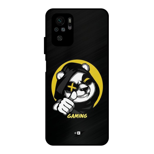 Gaming Panda Metal Back Case for Redmi Note 10