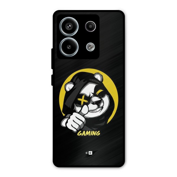 Gaming Panda Metal Back Case for Redmi Note 13 Pro 5G