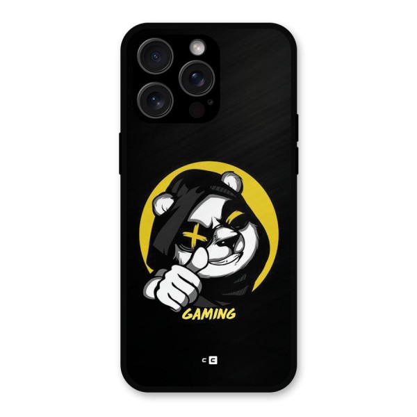 Gaming Panda Metal Back Case for iPhone 15 Pro Max