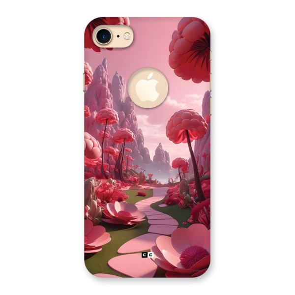 Garden Of Love Back Case for iPhone 8 Logo Cut