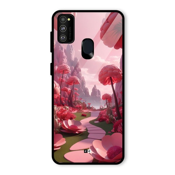 Garden Of Love Glass Back Case for Galaxy M21