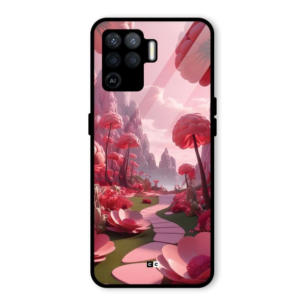 Garden Of Love Glass Back Case for Oppo F19 Pro