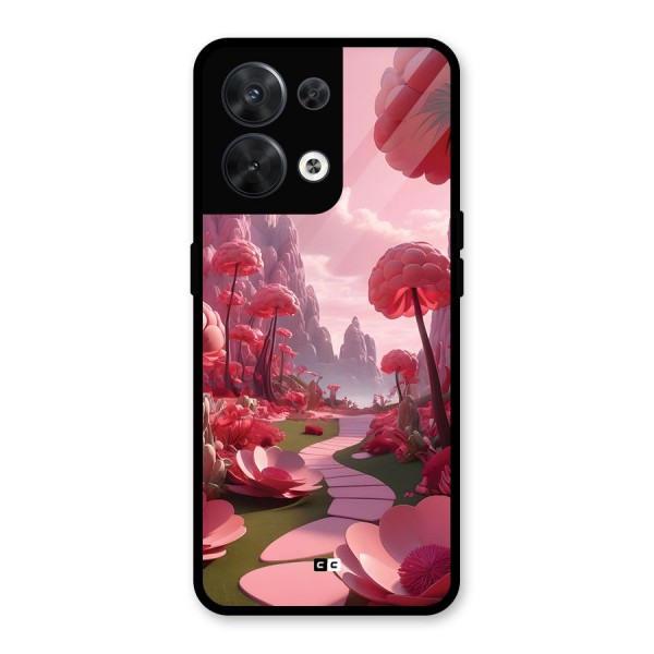 Garden Of Love Glass Back Case for Oppo Reno8 5G