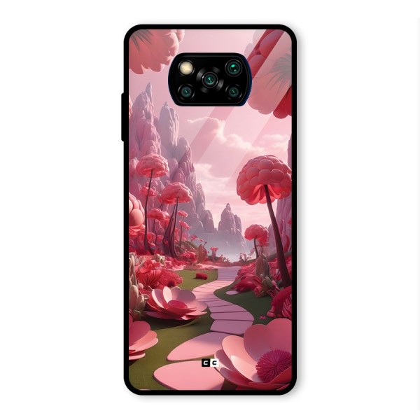 Garden Of Love Glass Back Case for Poco X3 Pro