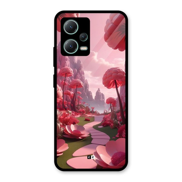 Garden Of Love Glass Back Case for Poco X5