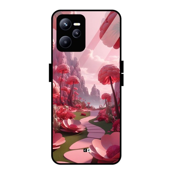 Garden Of Love Glass Back Case for Realme C35