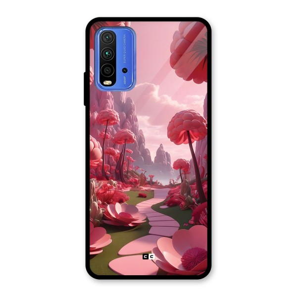 Garden Of Love Glass Back Case for Redmi 9 Power