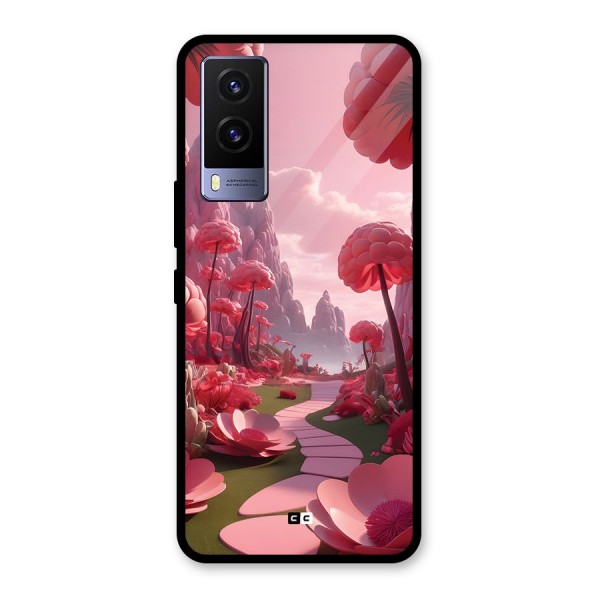 Garden Of Love Glass Back Case for Vivo V21e 5G