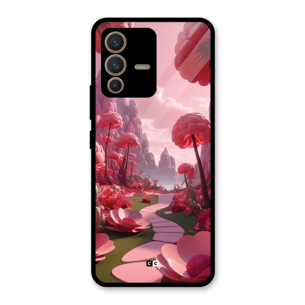 Garden Of Love Glass Back Case for Vivo V23 5G