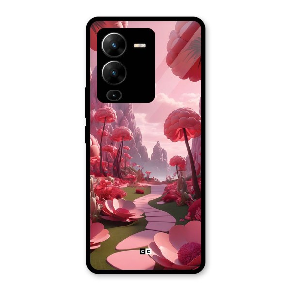 Garden Of Love Glass Back Case for Vivo V25 Pro