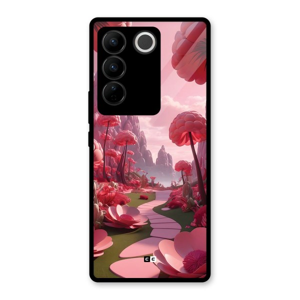 Garden Of Love Glass Back Case for Vivo V27