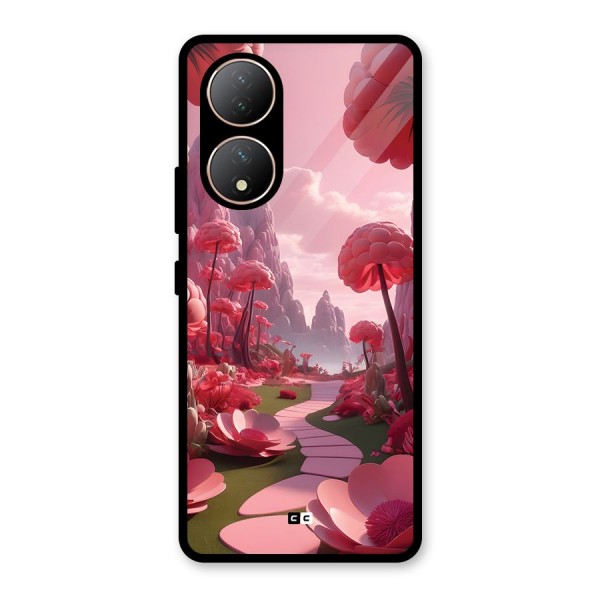 Garden Of Love Glass Back Case for Vivo Y100