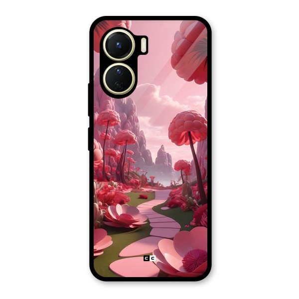 Garden Of Love Glass Back Case for Vivo Y16