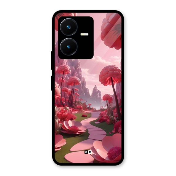 Garden Of Love Glass Back Case for Vivo Y22