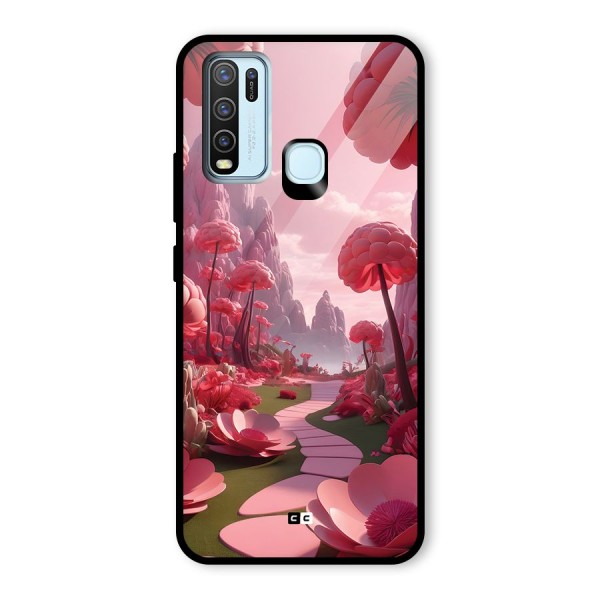 Garden Of Love Glass Back Case for Vivo Y30