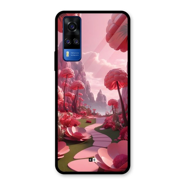 Garden Of Love Glass Back Case for Vivo Y51