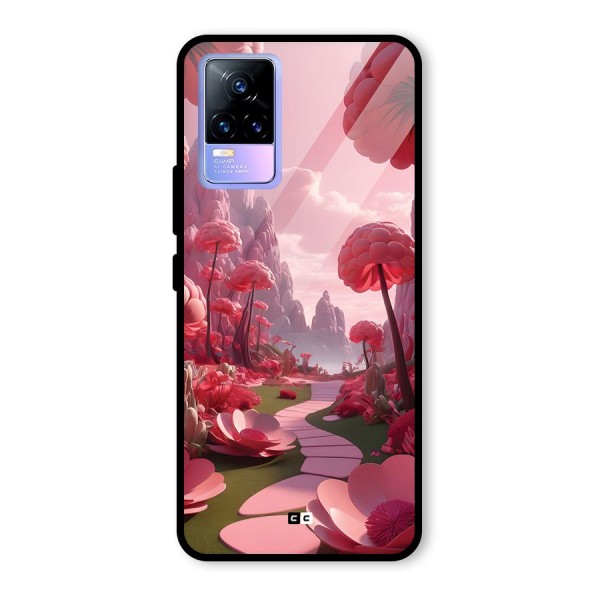 Garden Of Love Glass Back Case for Vivo Y73