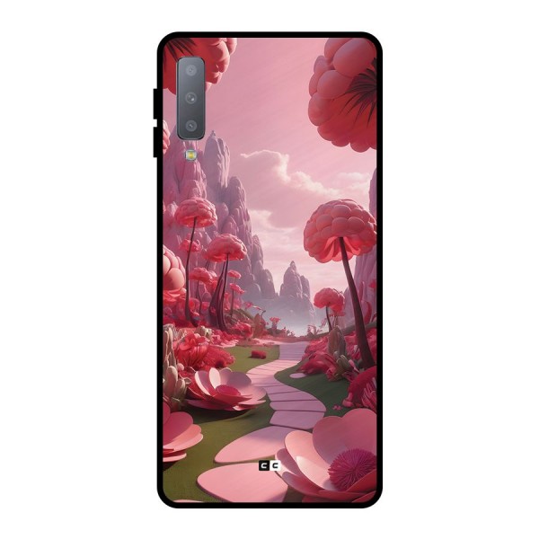 Garden Of Love Metal Back Case for Galaxy A7 (2018)