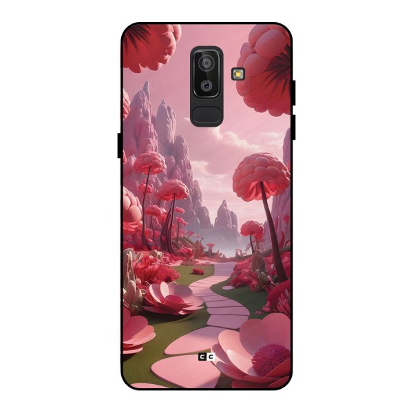 Garden Of Love Metal Back Case for Galaxy J8