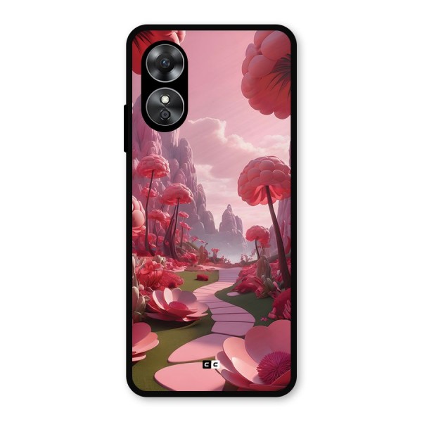 Garden Of Love Metal Back Case for Oppo A17