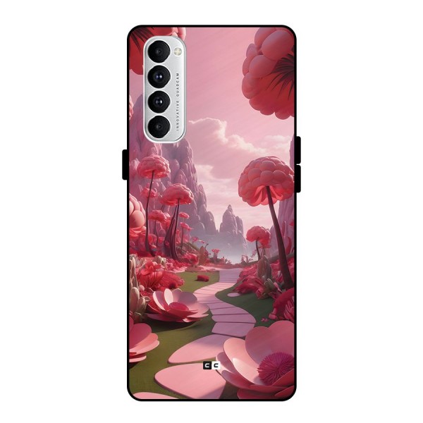 Garden Of Love Metal Back Case for Oppo Reno4 Pro